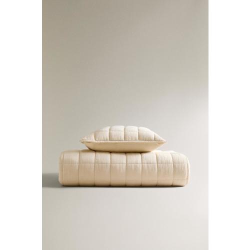 CHILDREN'S SQUARE MUSLIN QUILT - Gray | ZARA United States