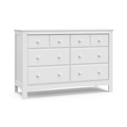 Graco Benton 6 Drawer Dresser with Interlocking Drawers, Color: White