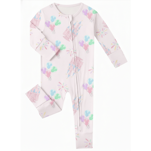 Charlie Play Castle Confetti - Bamboo Lyocell Zippy Romper