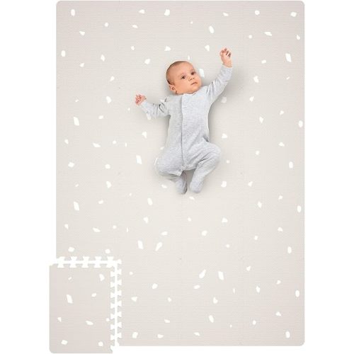 Stylish 5.6 x 4 ft. Soft Foam Baby Play Mat - Safe, Easy to Clean Modern Playroom Floor Mat