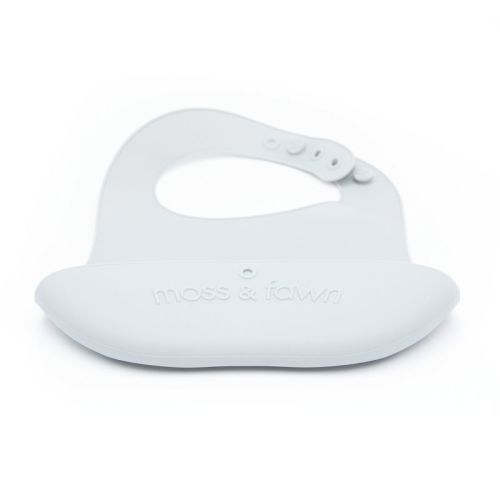 Moss And Fawn Gather & Roll Bib - Ecru