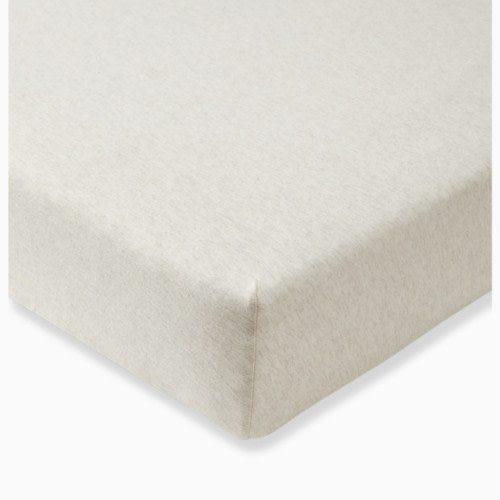 Organic Cotton Jersey Fitted Crib Sheet - Oatmeal