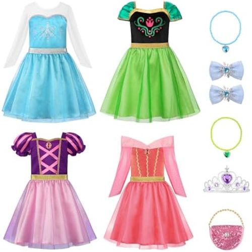 ReliBeauty Princess Dress up for Girls 3-8