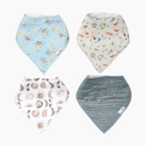 Copper Pearl Printed Bandana Bib Set (4-Pack) - Neil