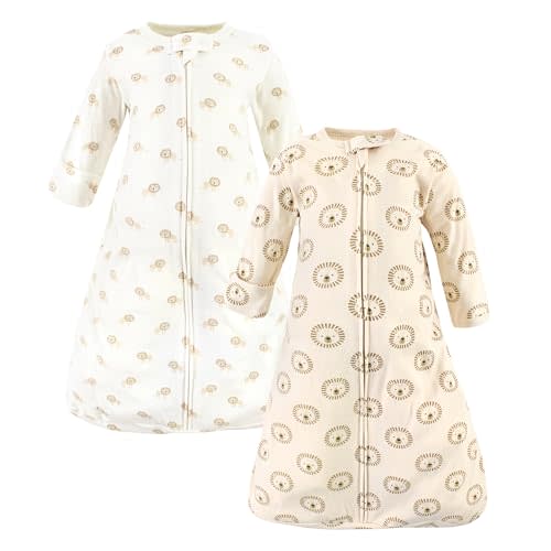 Hudson Baby Unisex Baby Cotton Wearable Sleeping Bag, Sack, Blanket, Brave Lion Long Sleeve, 0-3 Months