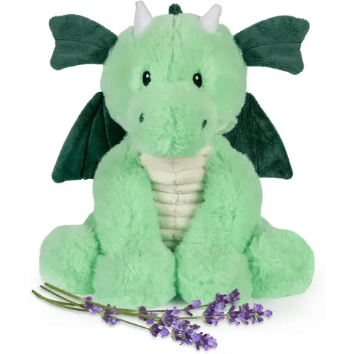 Daniel Dragon - Microwavable & Weighted Plush Stuffed Animal - Heated Plushie for Warmth - Cute, Soft, Cozy Toy for Adults & Children (Boys, Girls, & Toddlers) by Warm Pals