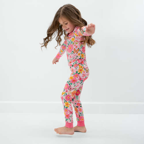 Butterfly Blooms Two-Piece Pajama Set