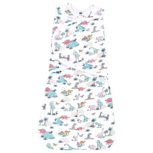 Hudson Baby Infant Girl Convertible Swaddle Sleep Sack, Pink Dinosaur Adventures