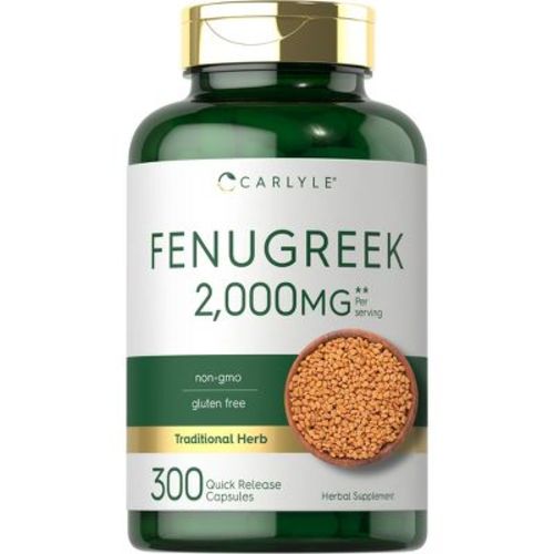 Carlyle Fenugreek Supplement 2000mg | 300 Capsules