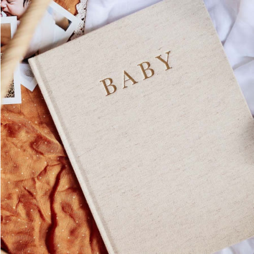 Birth To Five Years Baby Journal - Oatmeal - Write To Me US