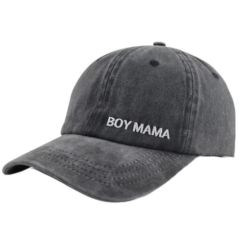 Boy Mama Hat for Women, Funny Adjustable Cotton Embroidered Mom Gifts Baseball Cap