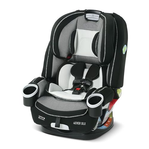 Graco 4Ever DLX 4-in-1 Car Seat, Fairmont | Infant to Toddler Car Seat, with 10 Years of Use | Rear-facing, Forward-facing and Booster Modes | Safe, Comfortable and Convenient - 4-in-1 DLX