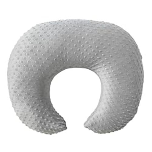 ESEN Plus Size Baby Nursing Pillow and Body Positioner for Breast Feeding and Bottle Feeding, Ultra Soft Baby Breastfeeding Pillows with Removable Nursing Pillow Cover for Mom and Baby (Gray)