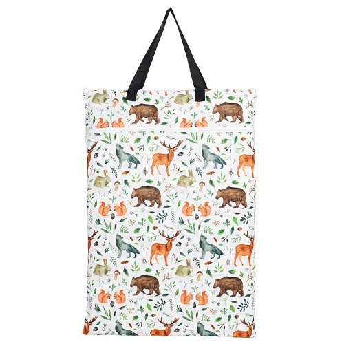 Large Hanging Wet/Dry Cloth Diaper Pail Bag for Reusable Diapers or Laundry