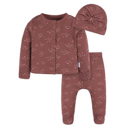 Gerber Baby Boy or Girl Unisex Take Me Home Set, 3-Piece, Sizes Preemie - 3/6 Months