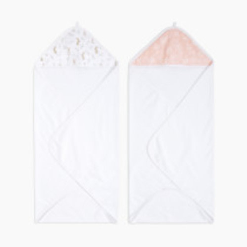 Aden + Anais Essentials Hooded Towels (2 Pack) - Blushing Bunnies