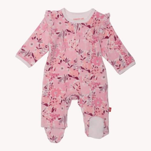 chloe velour magnetic parent favorite footie – Magnetic Me