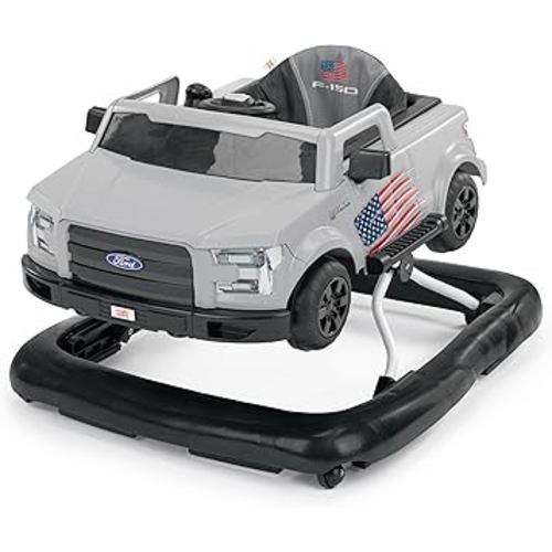 Bright Starts Ways to Play Walker - Ford F-150, All American, 4-in-1 Walker for 6 Months and Up, 2 Can Play at Once