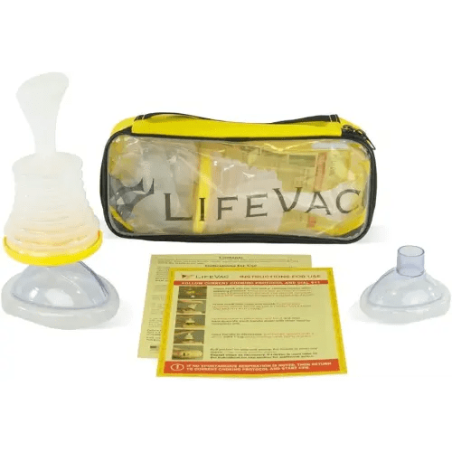 LifeVac Yellow Travel Kit - Portable Suction Rescue Device, First Aid Kit for Kids and Adults, Portable Airway Suction Device for Children and Adults