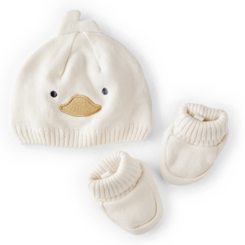 White Baby 2-Piece Duck Crochet Booties & Hat | Carter’s Oshkosh Canada