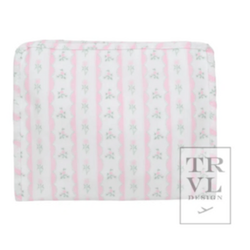 PINK RIBBON FLORAL ROADIE - LARGE – Southern Sorelle Embroidery Boutique