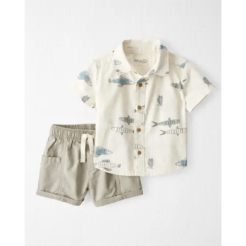Baby 2-Piece Fish-Print Set Made with Organic Cotton - Little Planet | Carter's