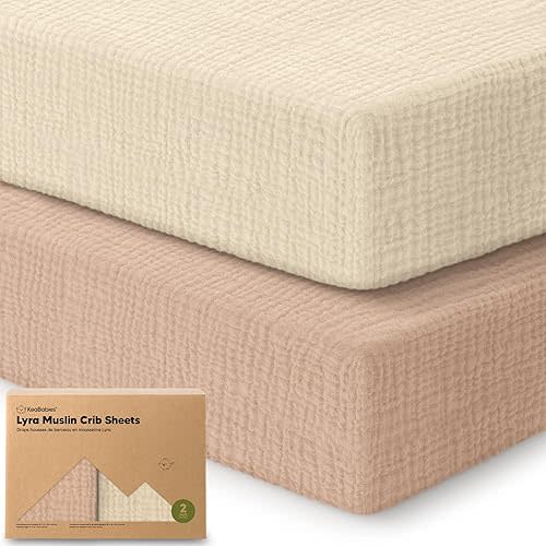 2-Pack Muslin Crib Sheets