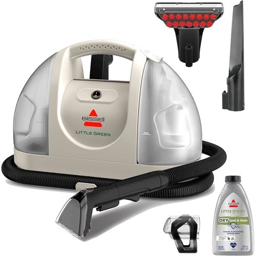 BISSELL Little Green Multi-Purpose Portable Carpet and Upholstery Cleaner, Car and Auto Detailer, with Exclusive Specialty Tools, Amazon Exclusive Limited Edition Color, Coastal Clean, 3353D