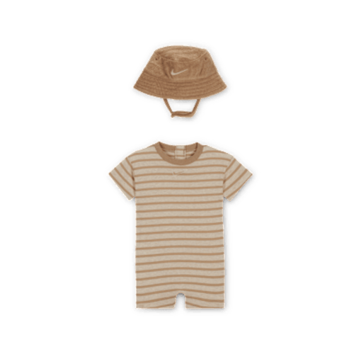 Nike Baby Short Sleeve Romper with Bucket Hat