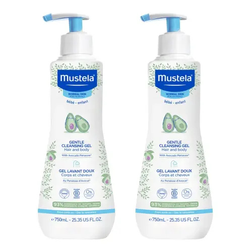 Mustela Baby Gentle Cleansing Gel - Baby Hair & Body Wash Tear-Free Formula, 25.35 fl oz, 2-pack | Costco