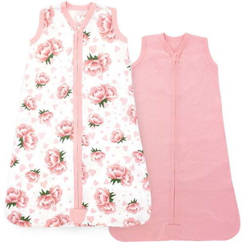 Baby Sleep Sack 6-12 Months, Cotton Sleep Sacks for 6-12 Months, Unisex Sleeping Bag Sack, Medium Size, 2-Way Zipper, 0.5 Tog Breathable Cotton