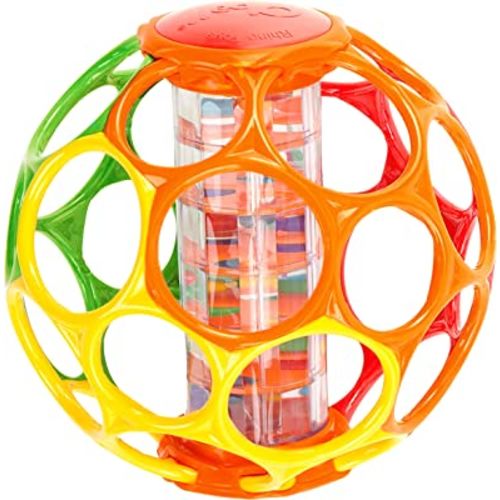 Bright Starts Oball Easy Grasp Rollin' Rainstick Rattle