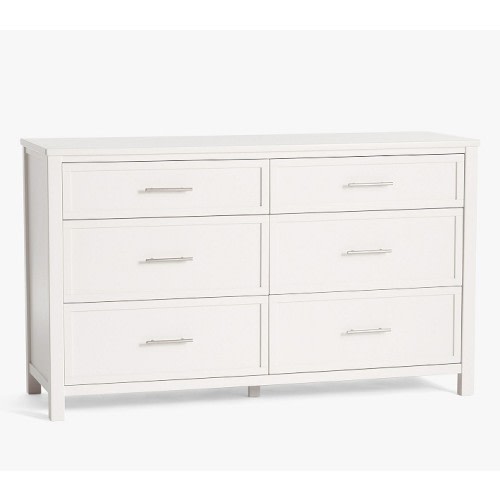 Camden 6-Drawer Dresser White (56w x 19d")