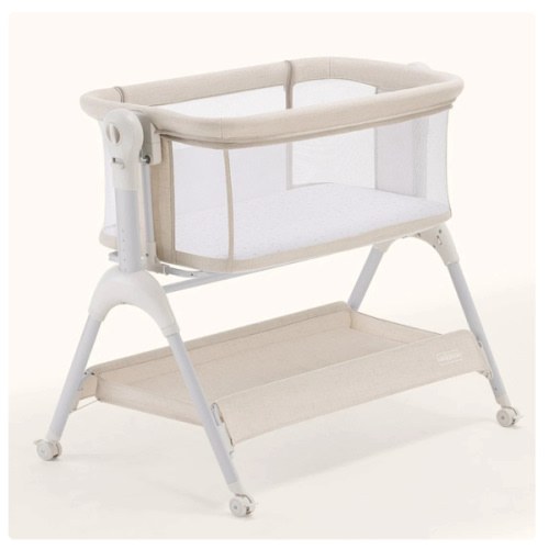 HARPPA Cuddly Sway | 3-in-1 Rocking Baby Bassinet & Bedside Sleeper with Anti-Reflux Mattress for Newborns | Attaches to Bed, Adjustable Height, Tool-Free Setup, Portable Wheels, CPSC Certified, Gentle Rocking Motion | Ideal for Infants, Safe Co-Sleeping