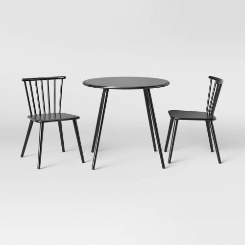 Windsor Metal Kids' Activity Table Set - Black