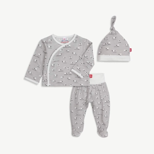 gray baa baa baby modal magnetic take-me-home kimono set – Magnetic Me