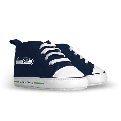 MasterPieces - NFL Baby Pre-Walkers Shoes, Officially Licensed San Francisco 49ers Football, High Top Sneakers, Soft Anti-Slip Soles, Boys and Girls, 0-6 Months