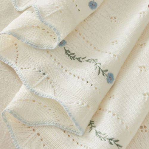 AERIN Pointelle Baby Blanket