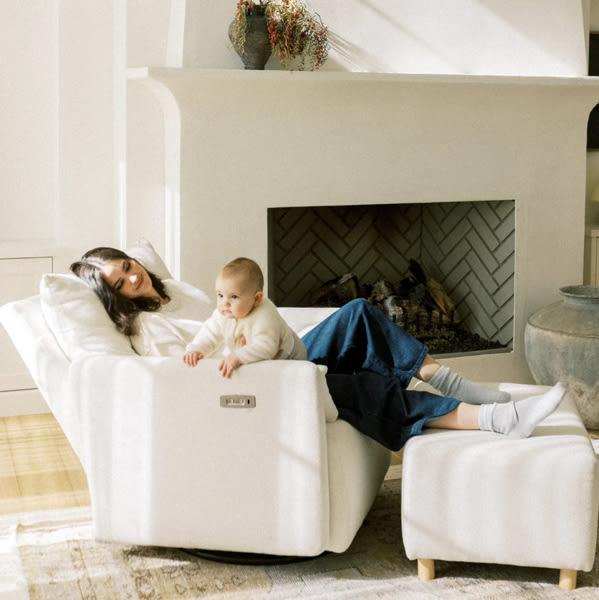 Ollie: A Chair and a Half | Swivel Nursery Recliner | Oilo™ Studio