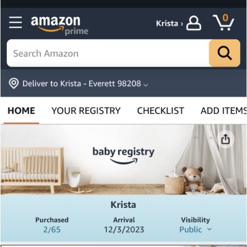 Registry best sale url walmart