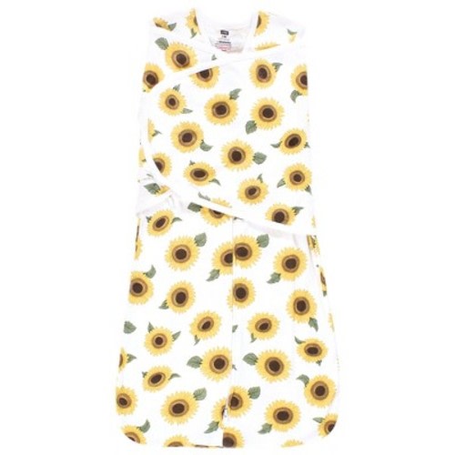 Hudson Baby Infant Girl Convertible Swaddle Sleep Sack, Sunflower, 3-9 Months