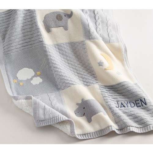 Heirloom Hippo Baby Blanket