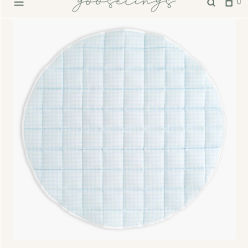 Picnic Gingham Play Mat - Blue | Gooselings