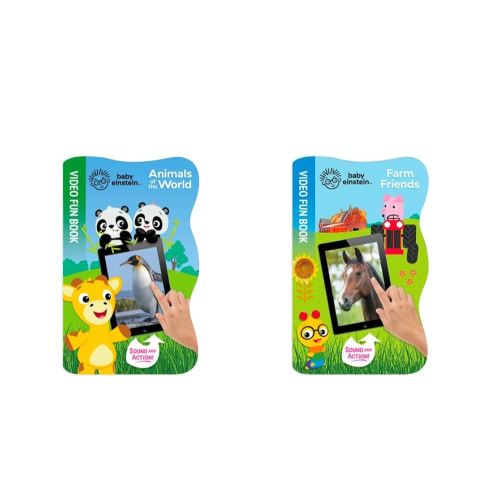 Baby Einstein Animals of the World-Video Fun Board Book with Sound & Action APP