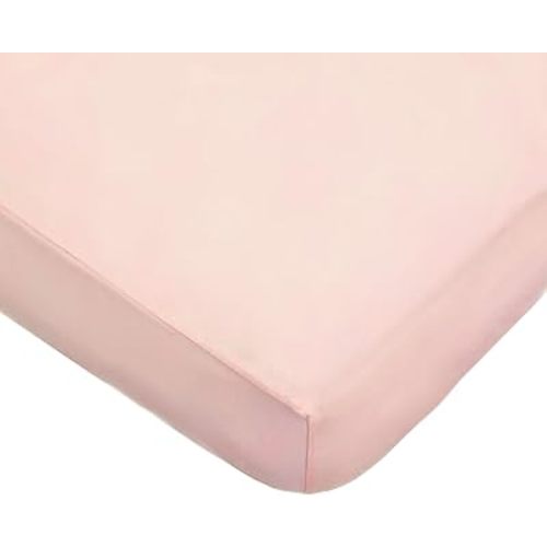 American Baby Company Supreme Fitted Crib Sheet 28" x 52", Enhanced Thickness for Soft, Breathable Neutral 100% Cotton Jersey Comfort, Blush, for Boys and Girls