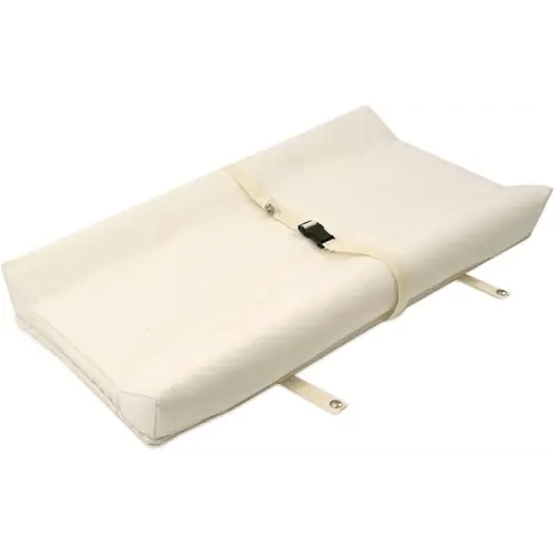 Naturepedic Organic Contoured Changing Pad - Easy to Clean, Lightweight & Portable - Comfort 2-Sided Waterproof Baby Diaper Changing Pad for Dresser or Changing Table - 16" x 31"