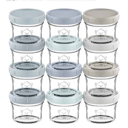 Prep Jars Baby Food Storage Glass Containers