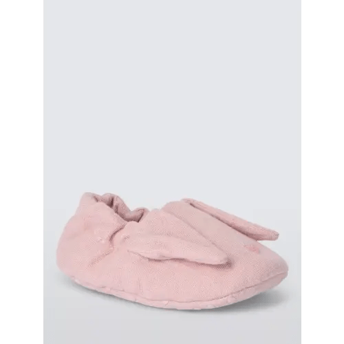 John Lewis Baby Rabbit Muslin Pram Shoes, Multi