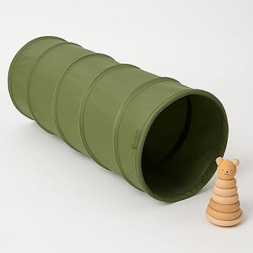 Lyla & Sage Play Co - Kids Play Tunnel - 6ft Pop Up Crawl Tunnel for Toddlers Babies - Collapsible Tunnel Toy Gift for Boy and Girl - Play Tunnel Tent Indoor & Outdoor (Forest/Green)