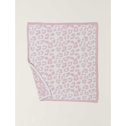 CozyChic Barefoot in the Wild Baby Blanket - Dusty Rose/Cream